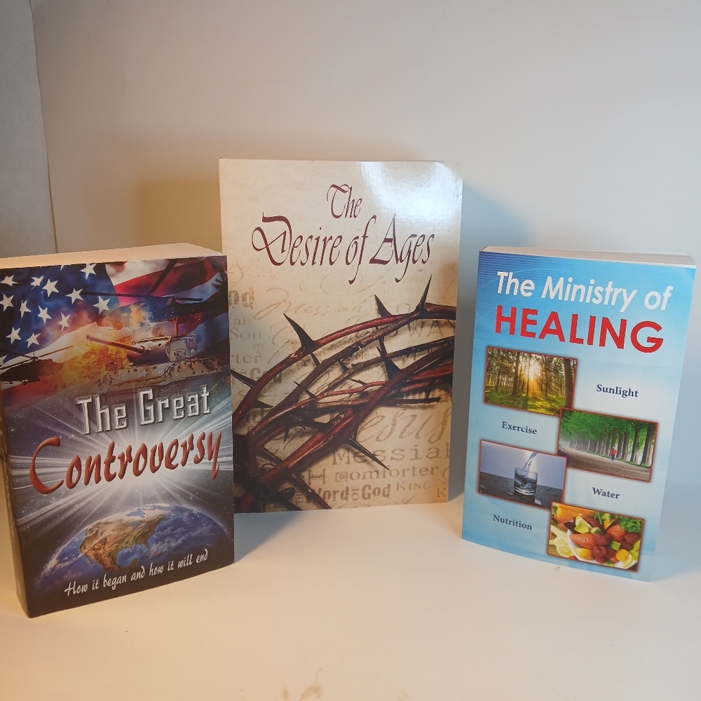 E.G. White Seventh Day Adventist 3 Book Collection